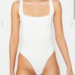 Hey Babe Pure Wreaking Havoc white tank bodysuit size small from Dolls Kill